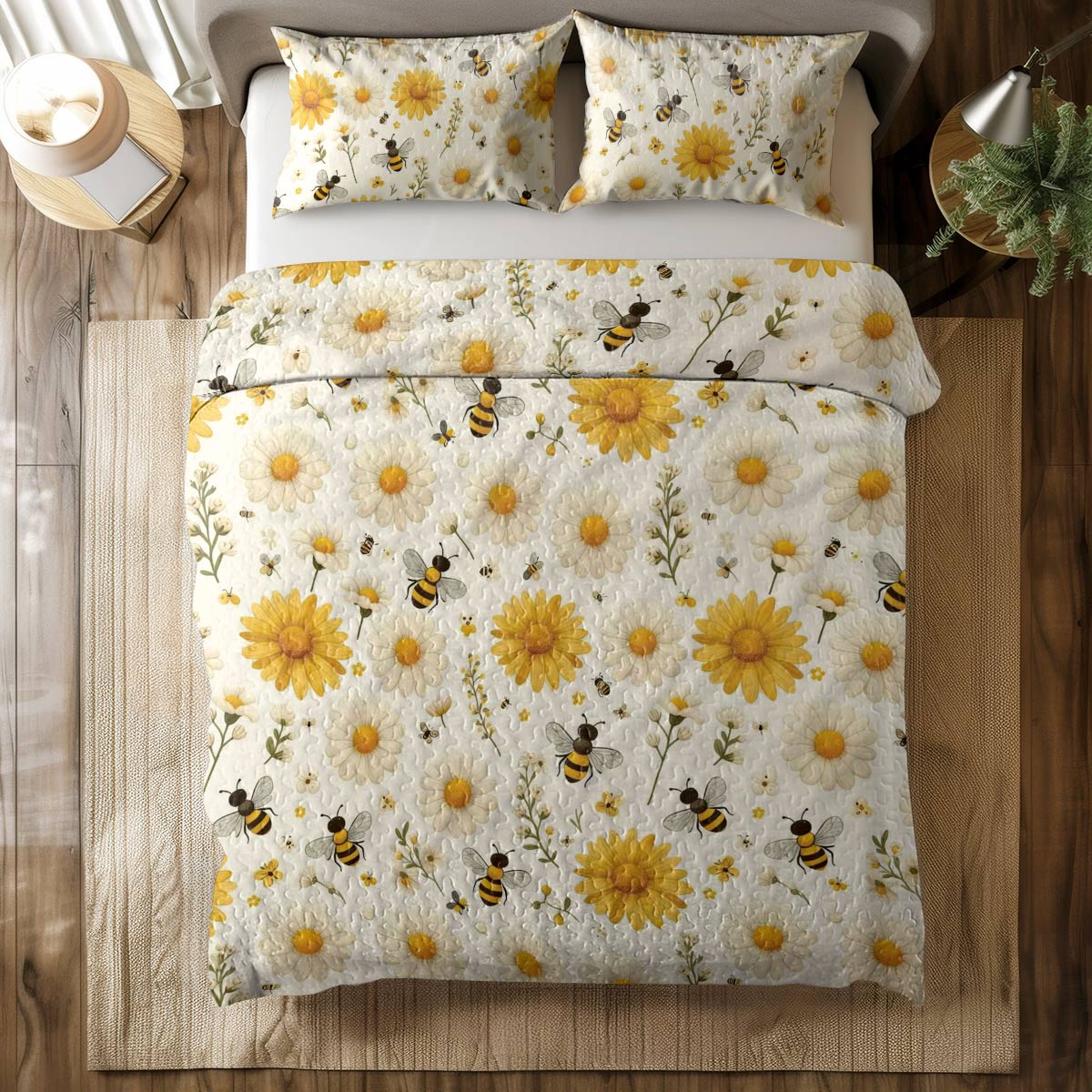 Shineful All Season Quilt 3-Piece Set Daisy Bee