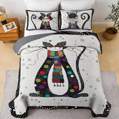 Shineful All Season Quilt 3-teiliges Set Lustige Katze