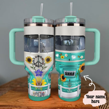 Shineful Tumbler Personalized Hippie Van