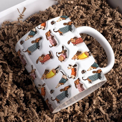 Shineful Ceramic Mug Naughty Dachshunds