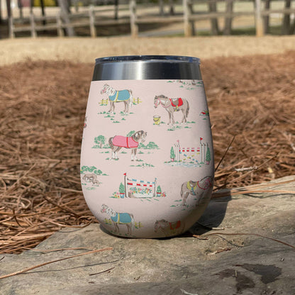 Shineful Wine Tumbler Horse Racing