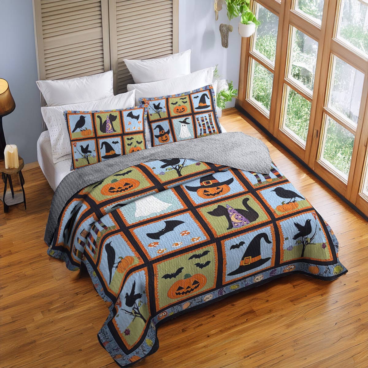 Shineful All Season Quilt 3-Piece Set Ghostly Gathering