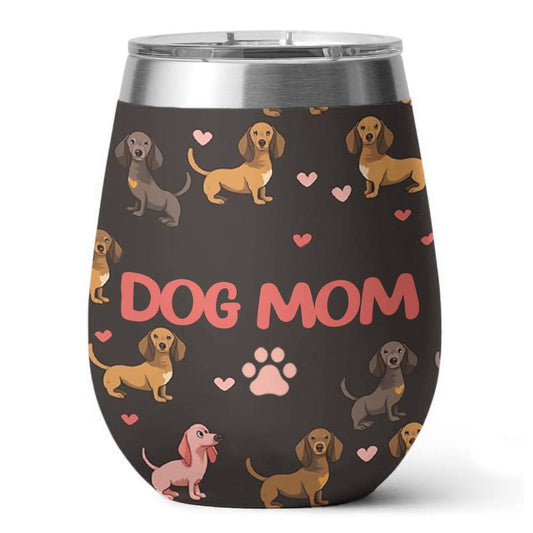 Verre à vin brillant pour maman chien