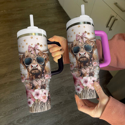 Glänzender Becher Fashion Cow