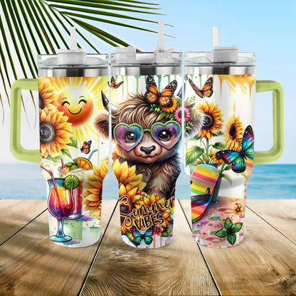 Shineful Tumbler Summer Cow