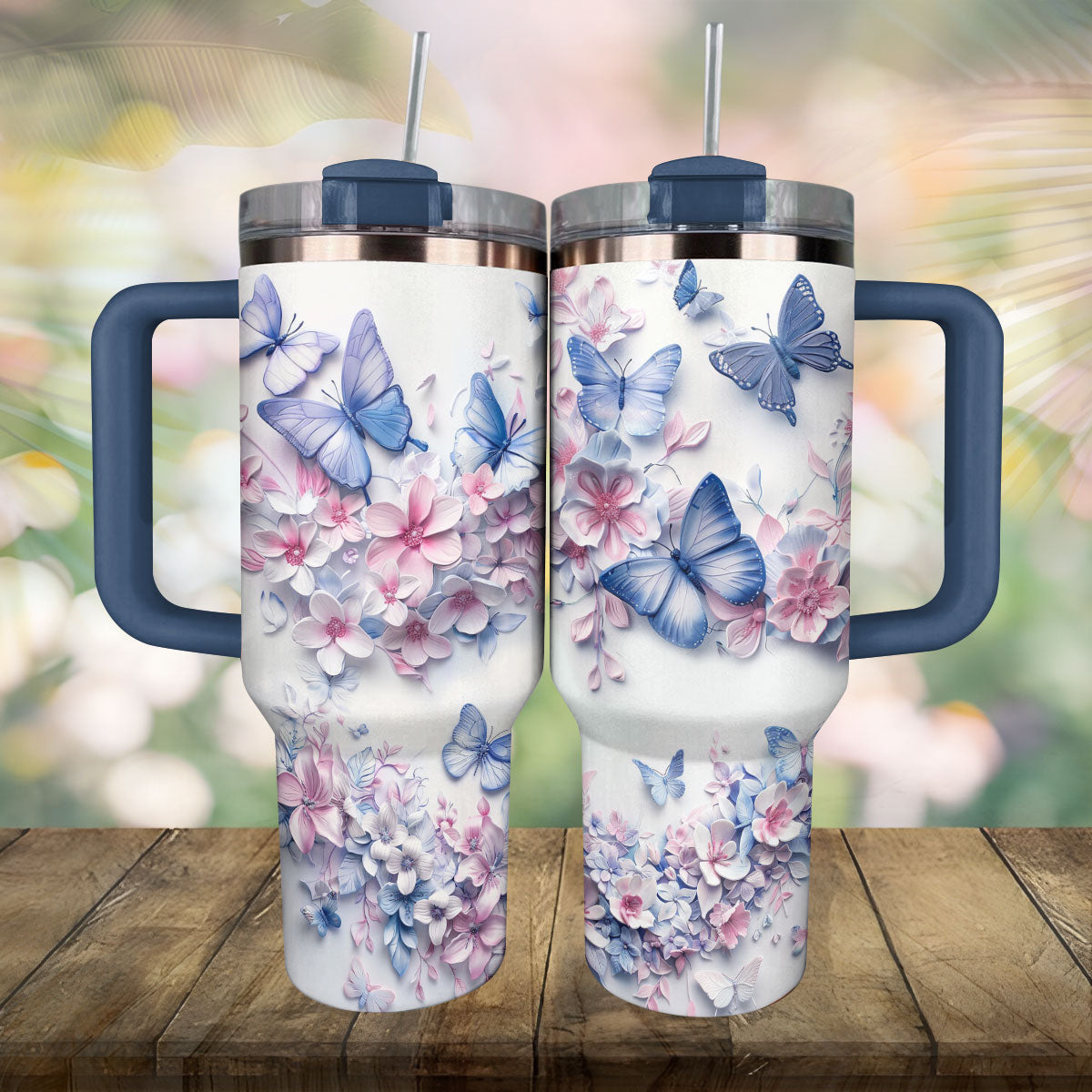 Shineful Tumbler Butterfly Garden