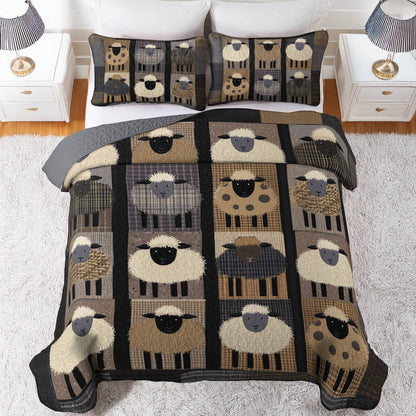 Shineful All Season Quilt 3-Piece Set Sheepish Patchwork