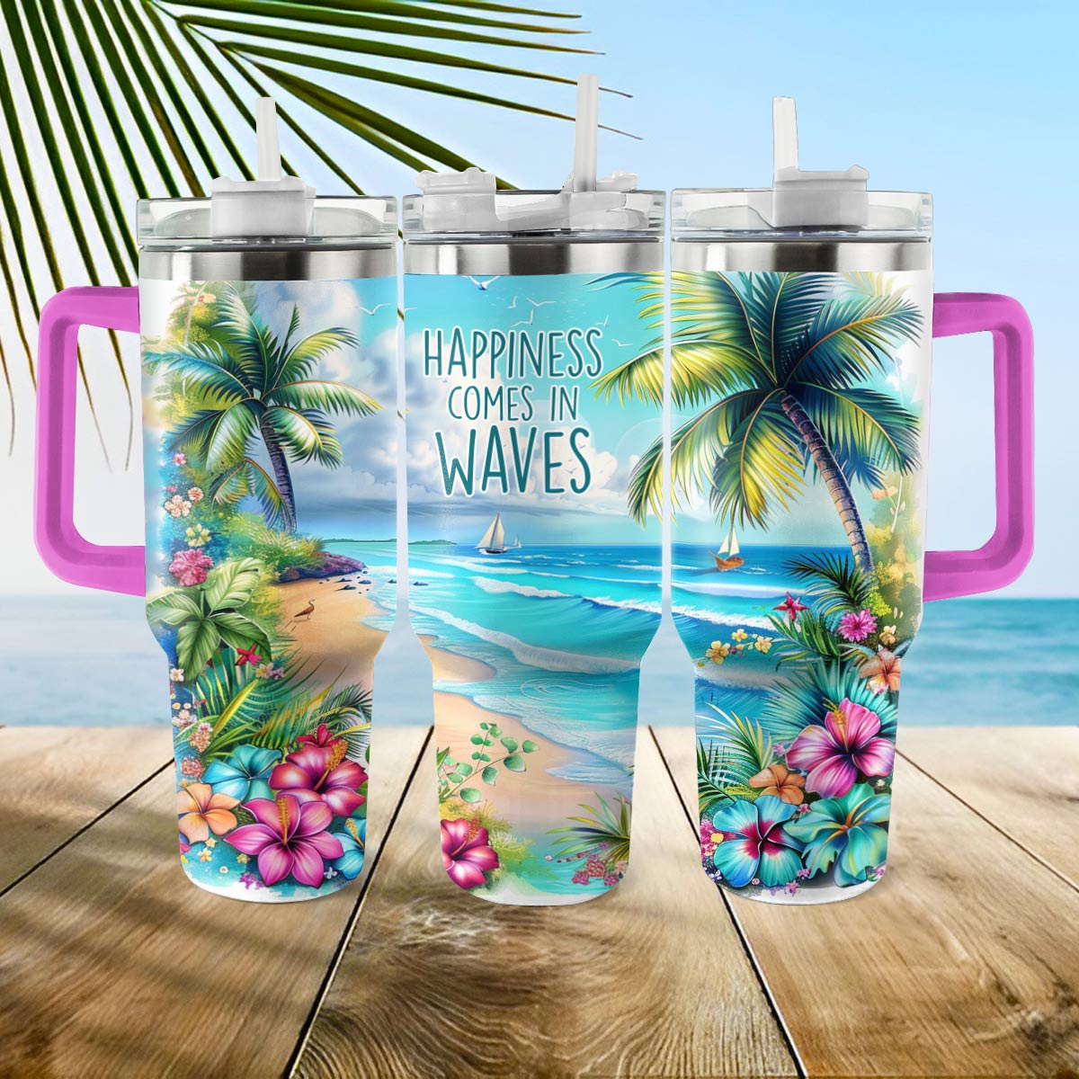 Shineful Tumbler Happy Waves