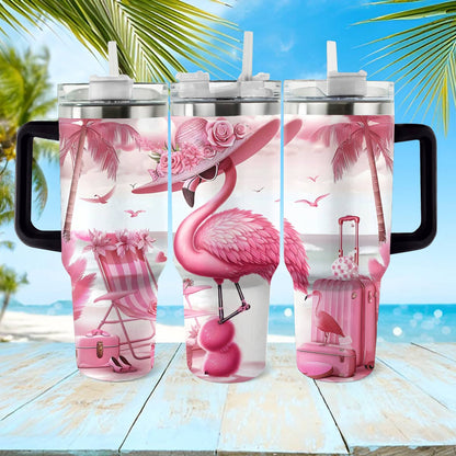 Shineful Tumbler Flamingo Vacation