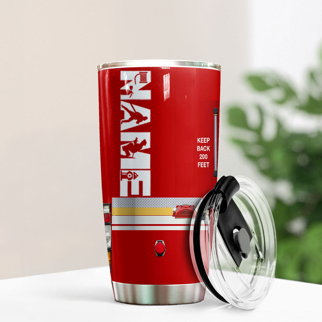 Shineful 20oz Tumbler Personalized Firefighter