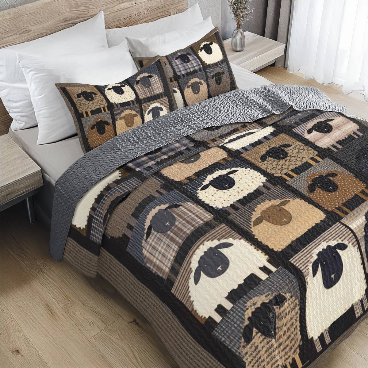 Shineful All Season Quilt 3-Piece Set Flock Together