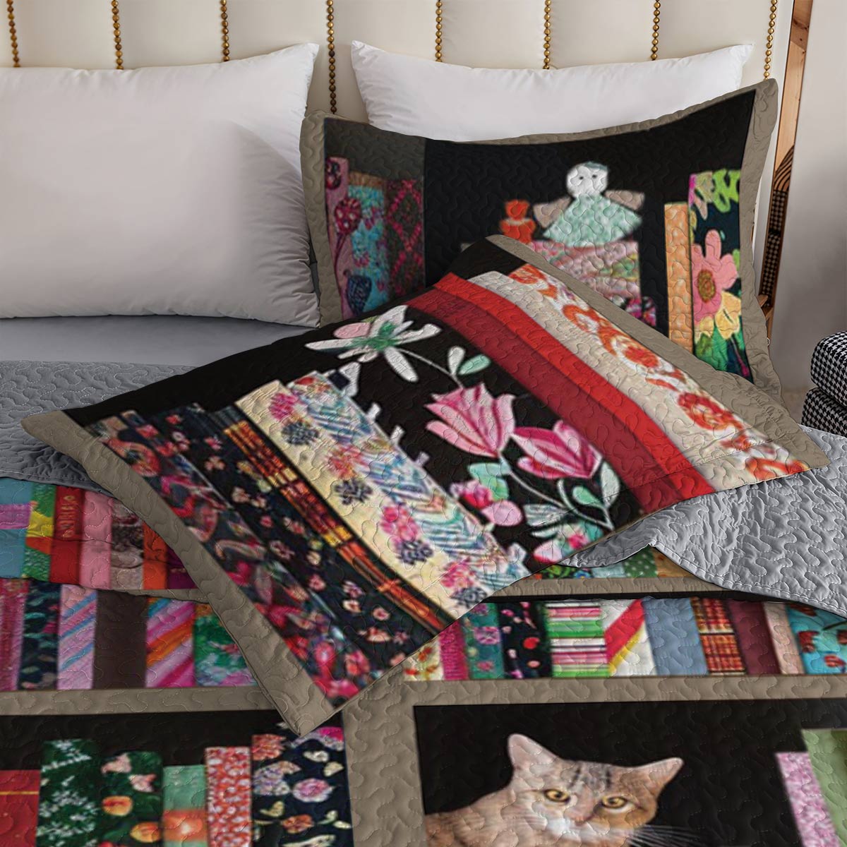 Shineful All Season Quilt 3-Piece Set Cozy Book Nook