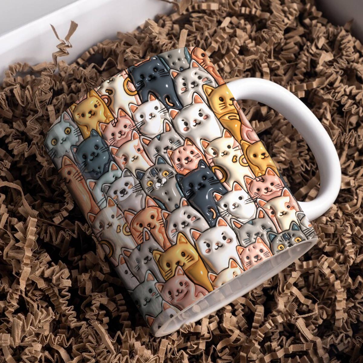 Shineful Ceramic Mug Adorable Cats