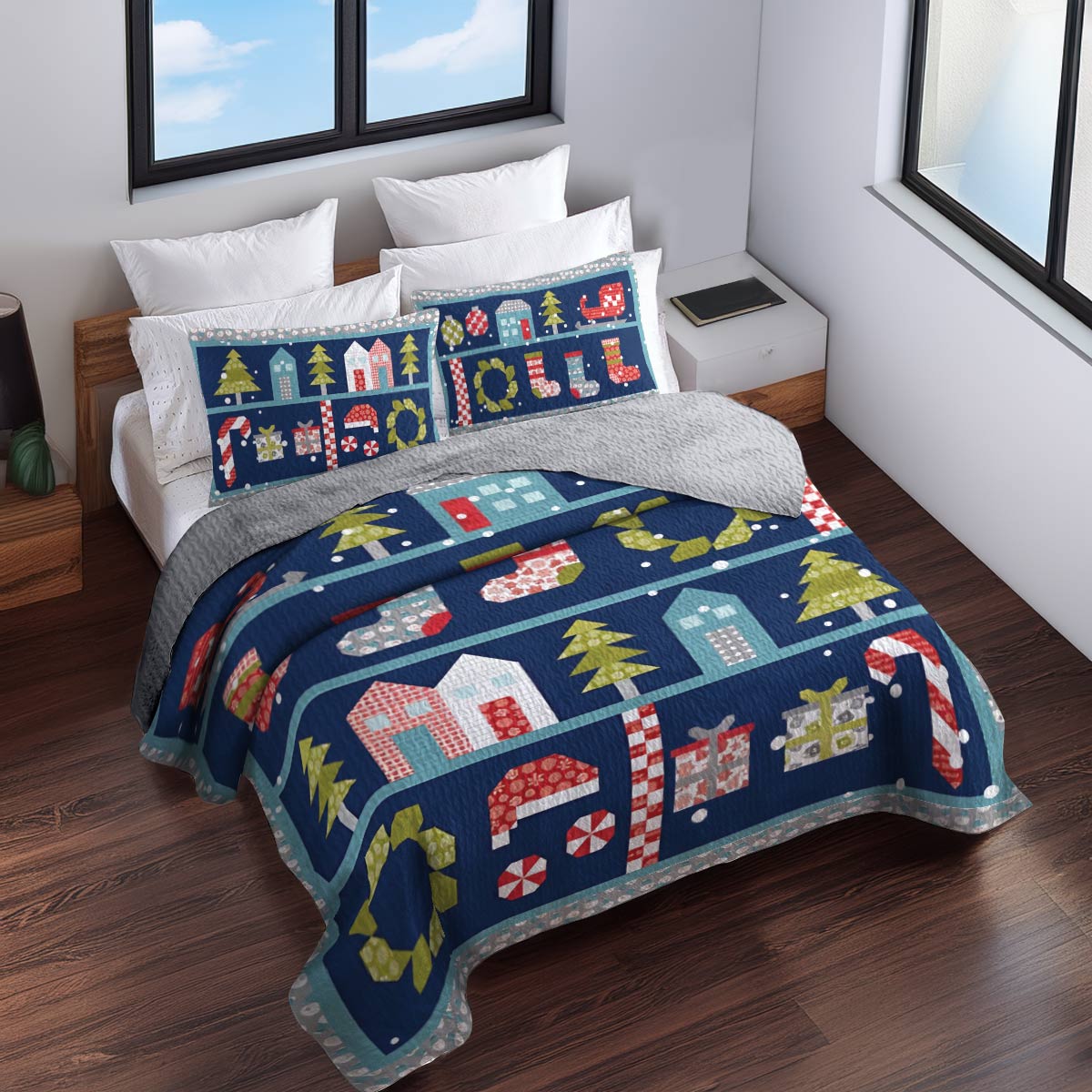 Shineful All Season Quilt 3-Piece Set Christmas Dreams