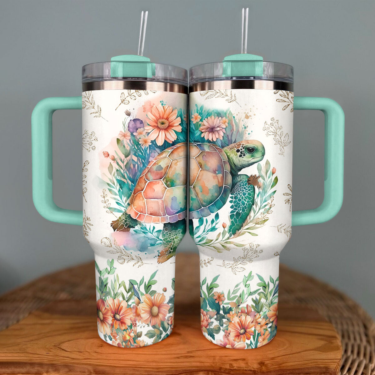 Shineful Tumbler Sparkling Sea Turtle