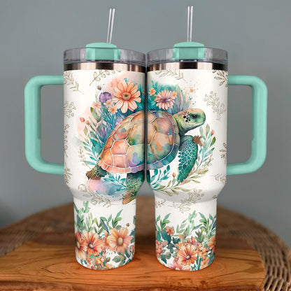 Shineful Tumbler Sparkling Sea Turtle