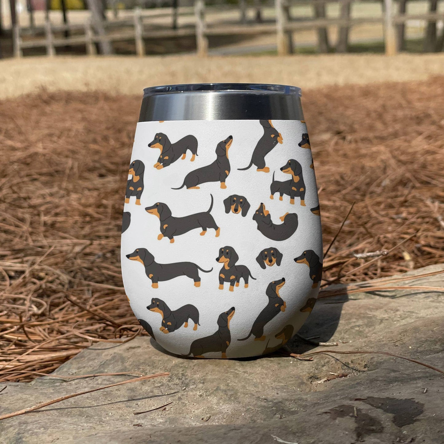 Shineful Wine Tumbler For Dachshund Lovers