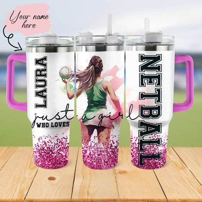 Shineful Tumbler Personalized Netball