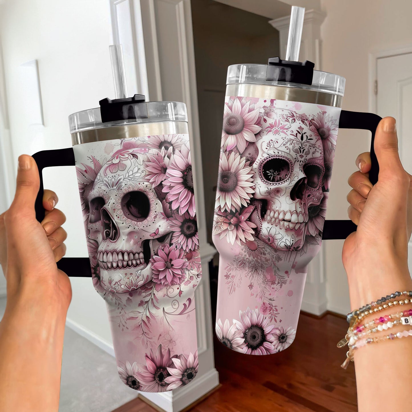 Shineful Tumbler Blossom Skull