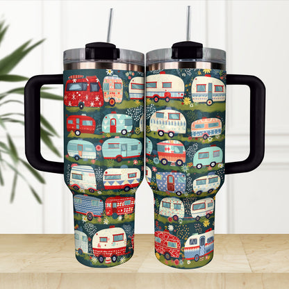 Shineful Tumbler Cute Campervans