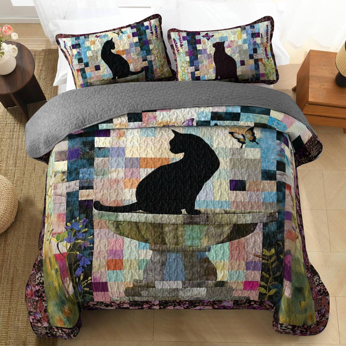 Shineful All Season Quilt 3-Piece Set Whisker Wonderland