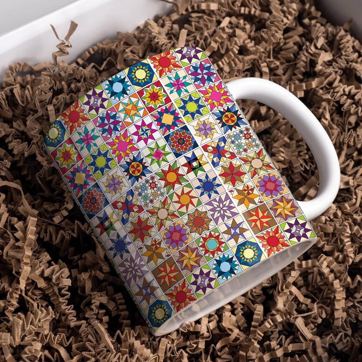 Shineful Ceramic Mug Quilt Blocks