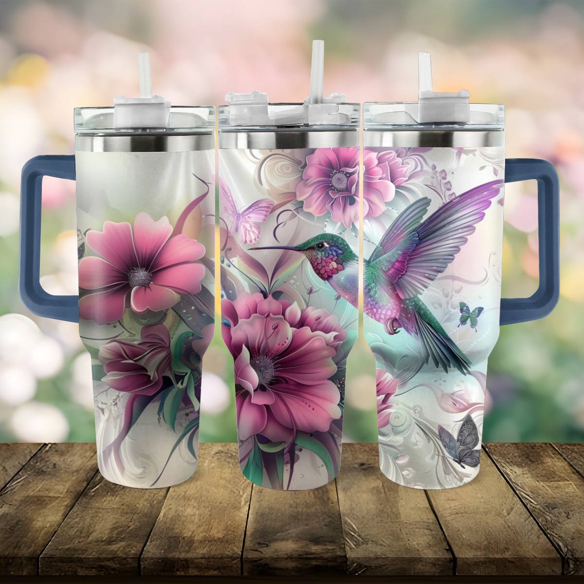 Shineful Tumbler Hummingbird Haven Ver2