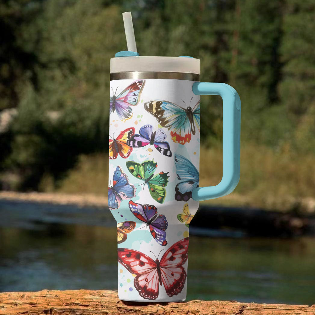 Shineful Tumbler Colorful Butterflies Ver3