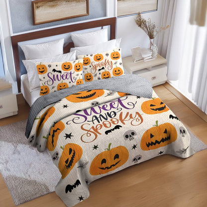 Shineful All Season Quilt 3-Piece Set Sweet & Spooky