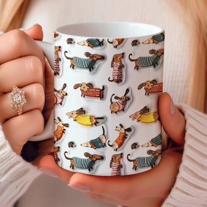 Shineful Ceramic Mug Naughty Dachshunds