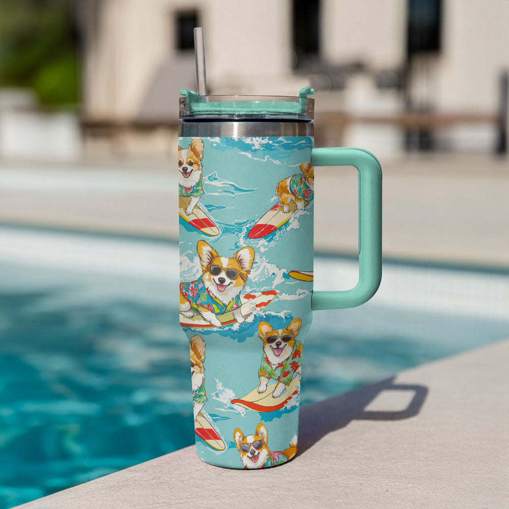 Corgis nageurs Shineful Tumbler