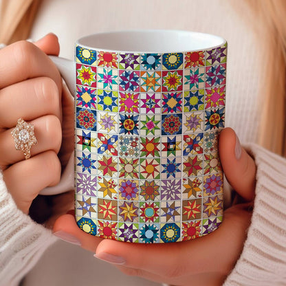 Shineful Ceramic Mug Quilt Blocks