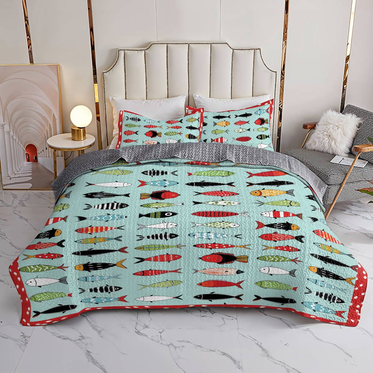 Shineful All Season Quilt 3-Piece Set Fin-tastic Fun