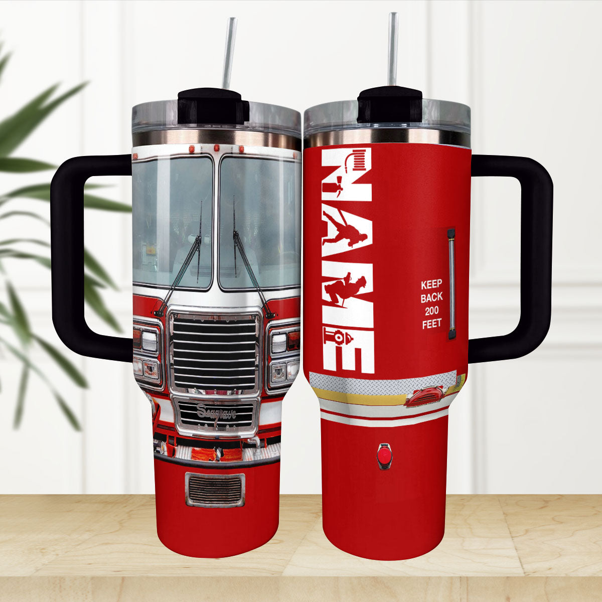 Shineful Tumbler Personalized Firefighter