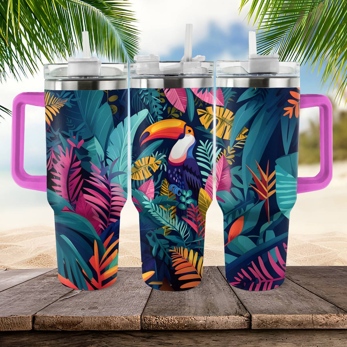 Shineful Tumbler Colorful Toucan