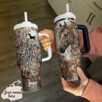 Shineful Tumbler Personalized Boho Horse