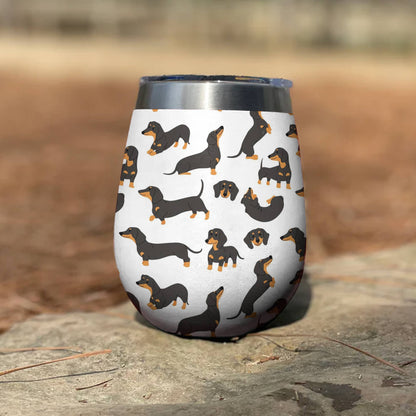 Shineful Wine Tumbler For Dachshund Lovers