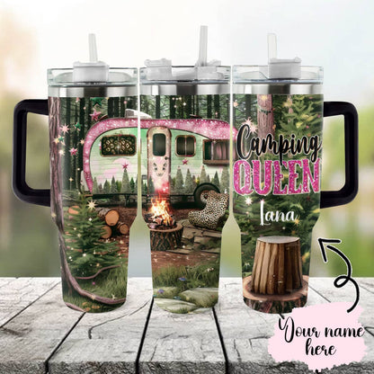 Shineful Tumbler Personalized Camping Queen