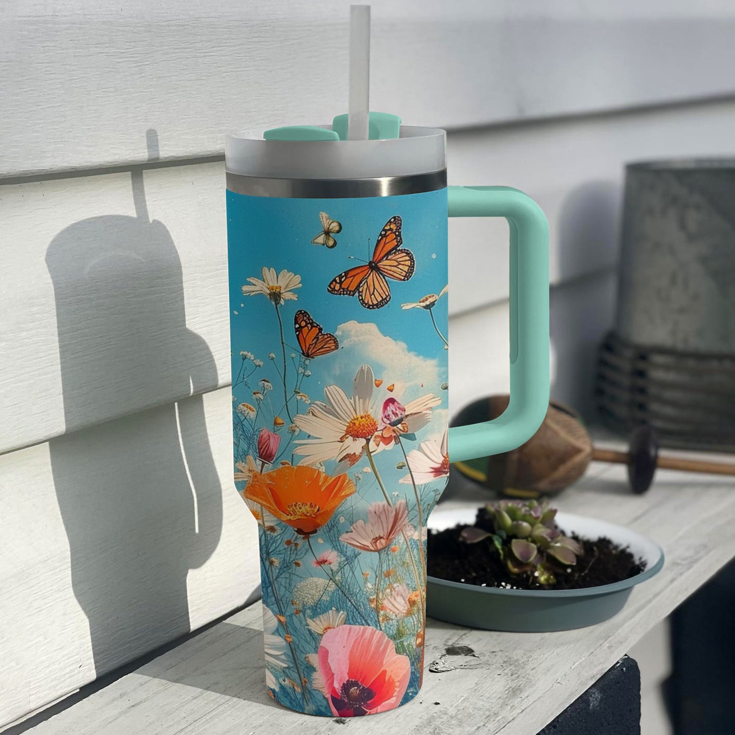 Shineful Tumbler Free Butterflies