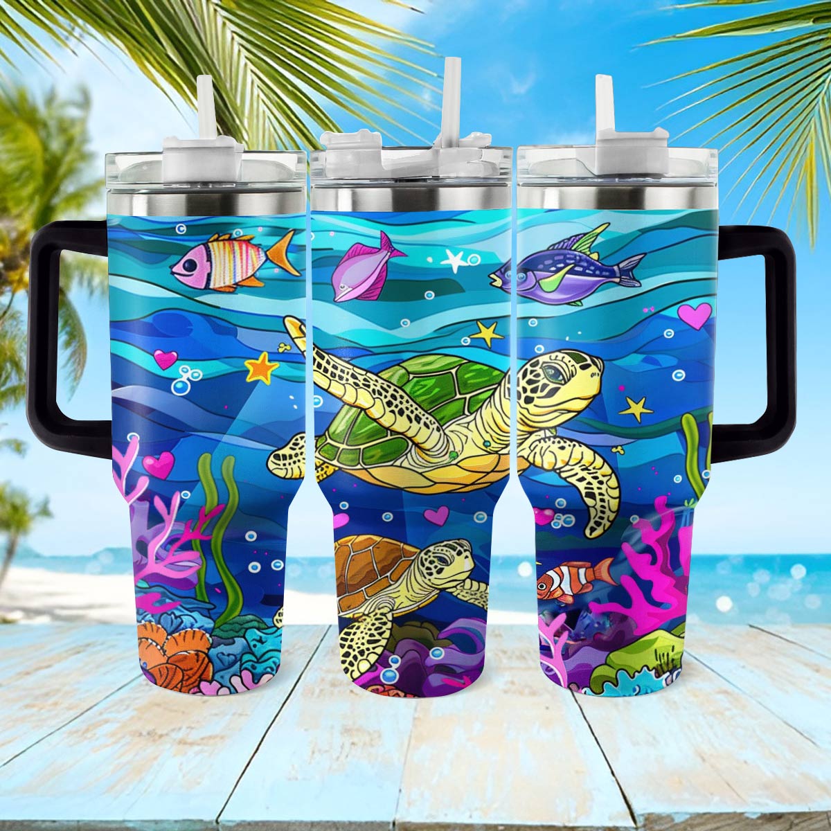 Tortue sous-marine Shineful Tumbler