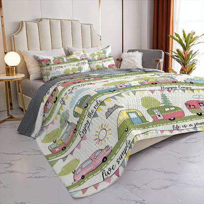 Shineful All Season Quilt 3-Piece Set Enjoy the Ride