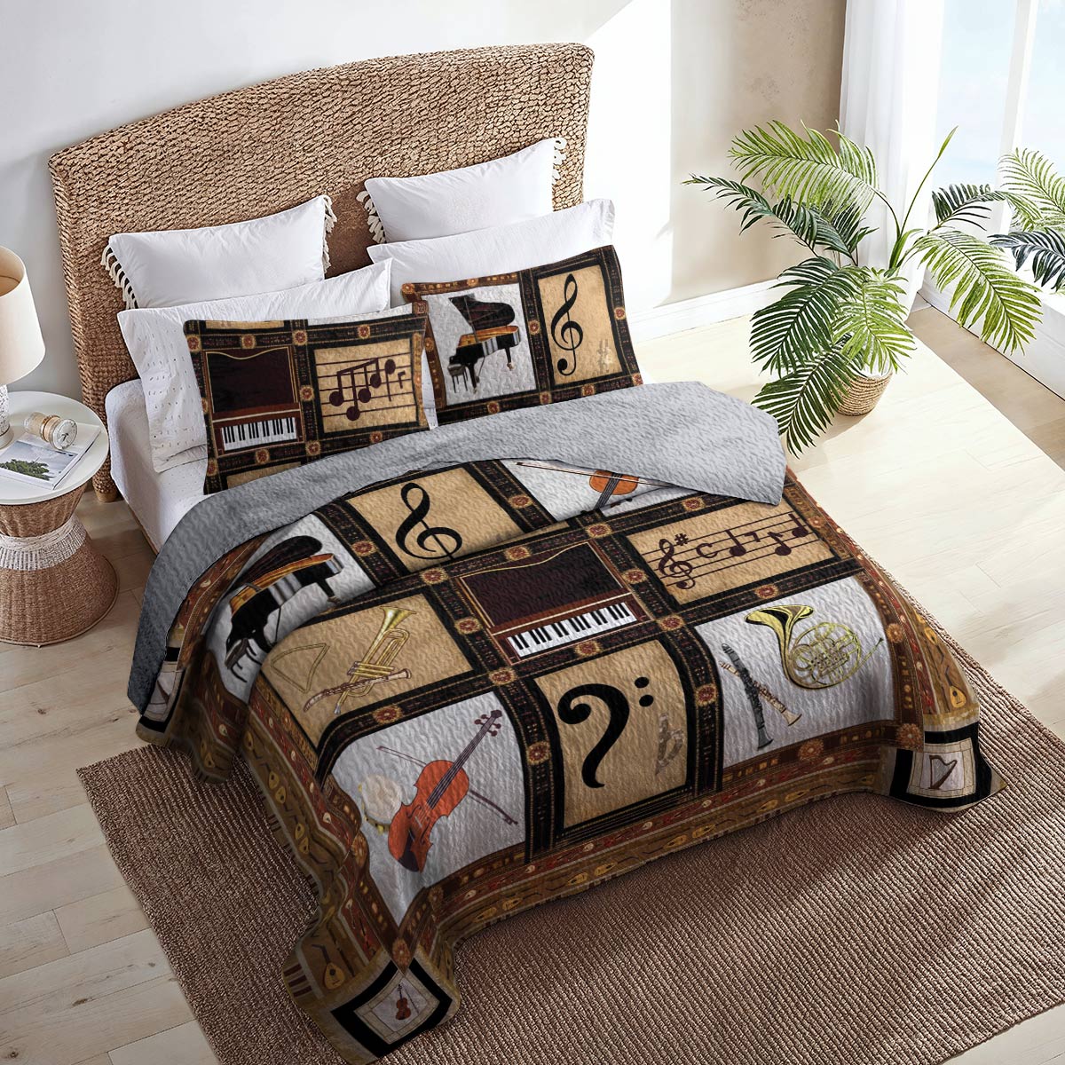 Shineful All Season Quilt 3-Piece Set Symphony