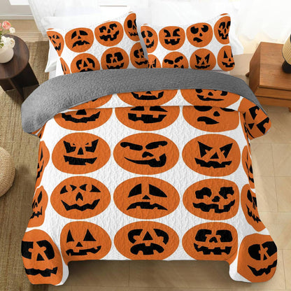 Shineful All Season Quilt 3-Piece Set Haunted Harvest