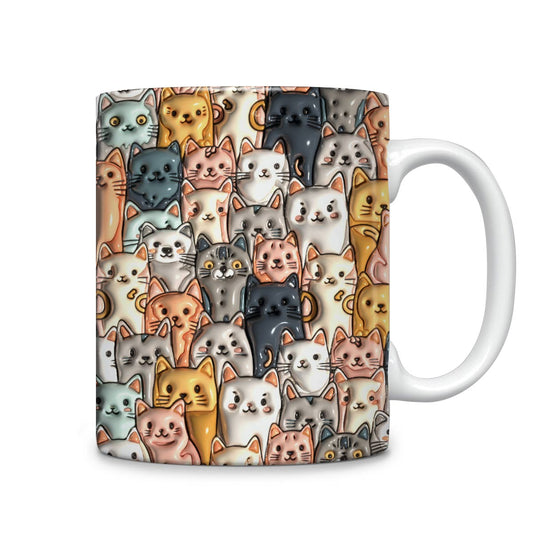 Shineful Ceramic Mug Adorable Cats