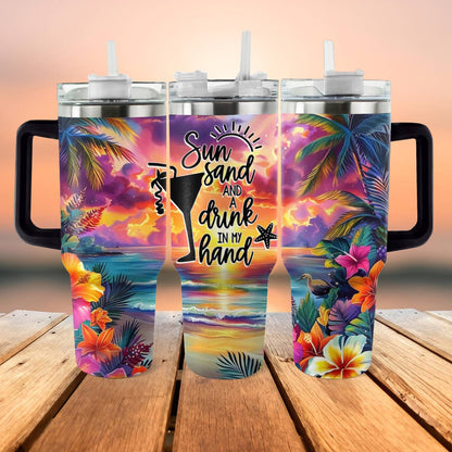 Shineful Tumbler Tropical Sunset