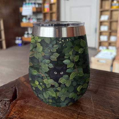 Shineful Wine Tumbler Mystery Cat