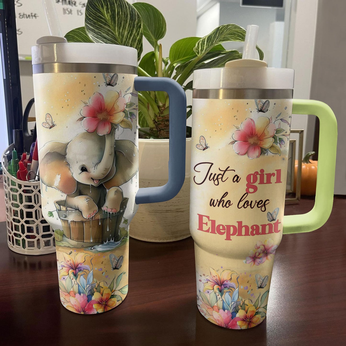 Shineful Tumbler For Elephant Lovers