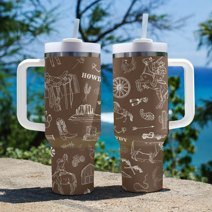 Shineful Tumbler Western Roundup