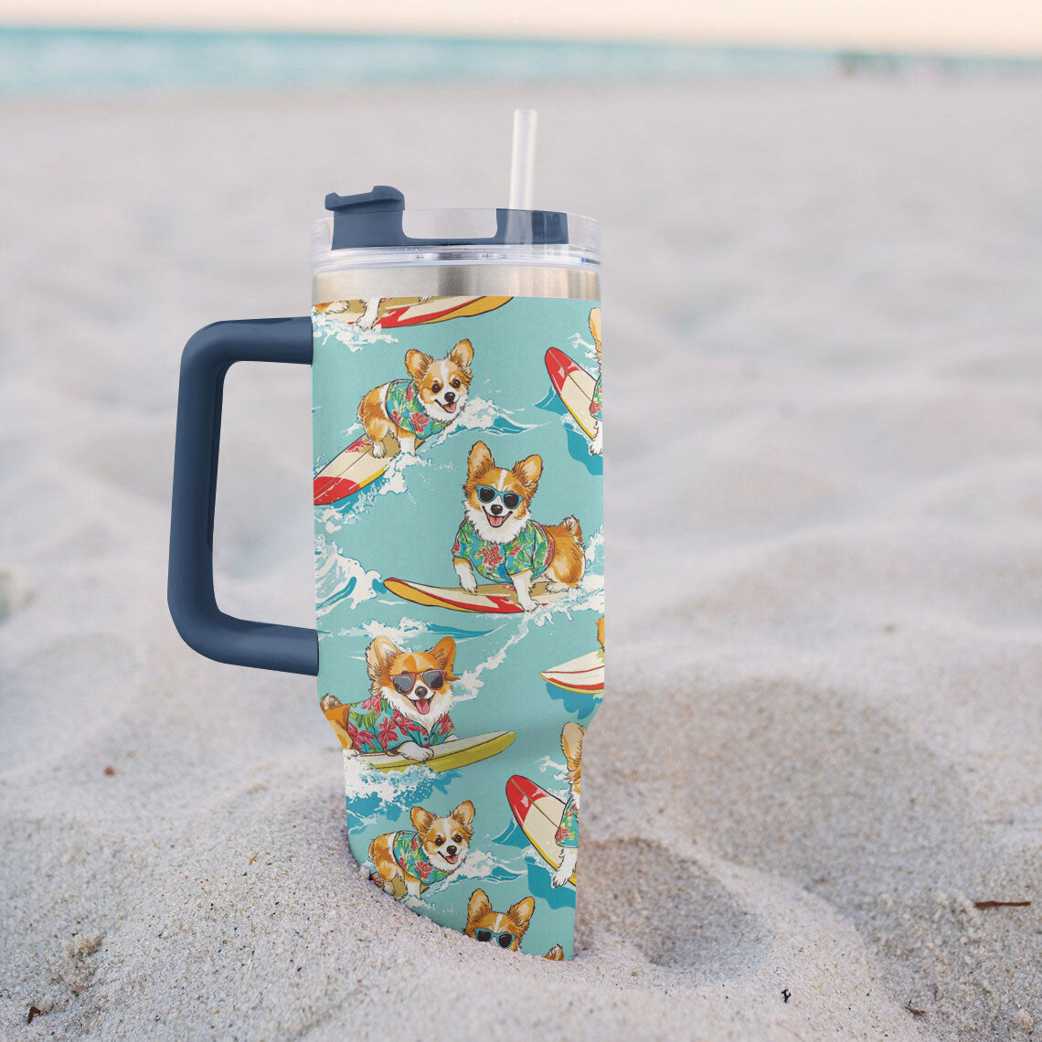 Corgis nageurs Shineful Tumbler