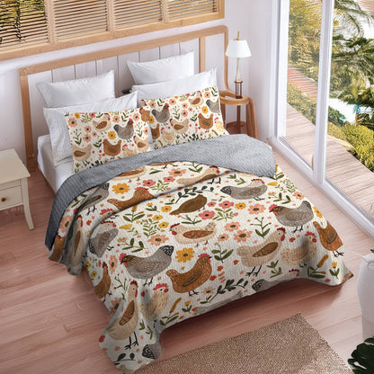 Shineful All Season Quilt 3-Piece Set Barnyard Brew